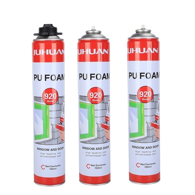 JUHUAN Multi-Use All Season  Fast Drying  Professional  One-component Polyurethane Spray Foam for Gap Filling and Adhesives