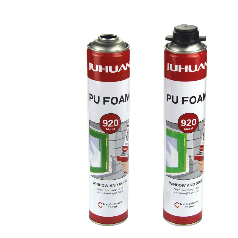 Empty Refillable Aluminum Aerosol Spray Bottle Tin Cans For PU Foam