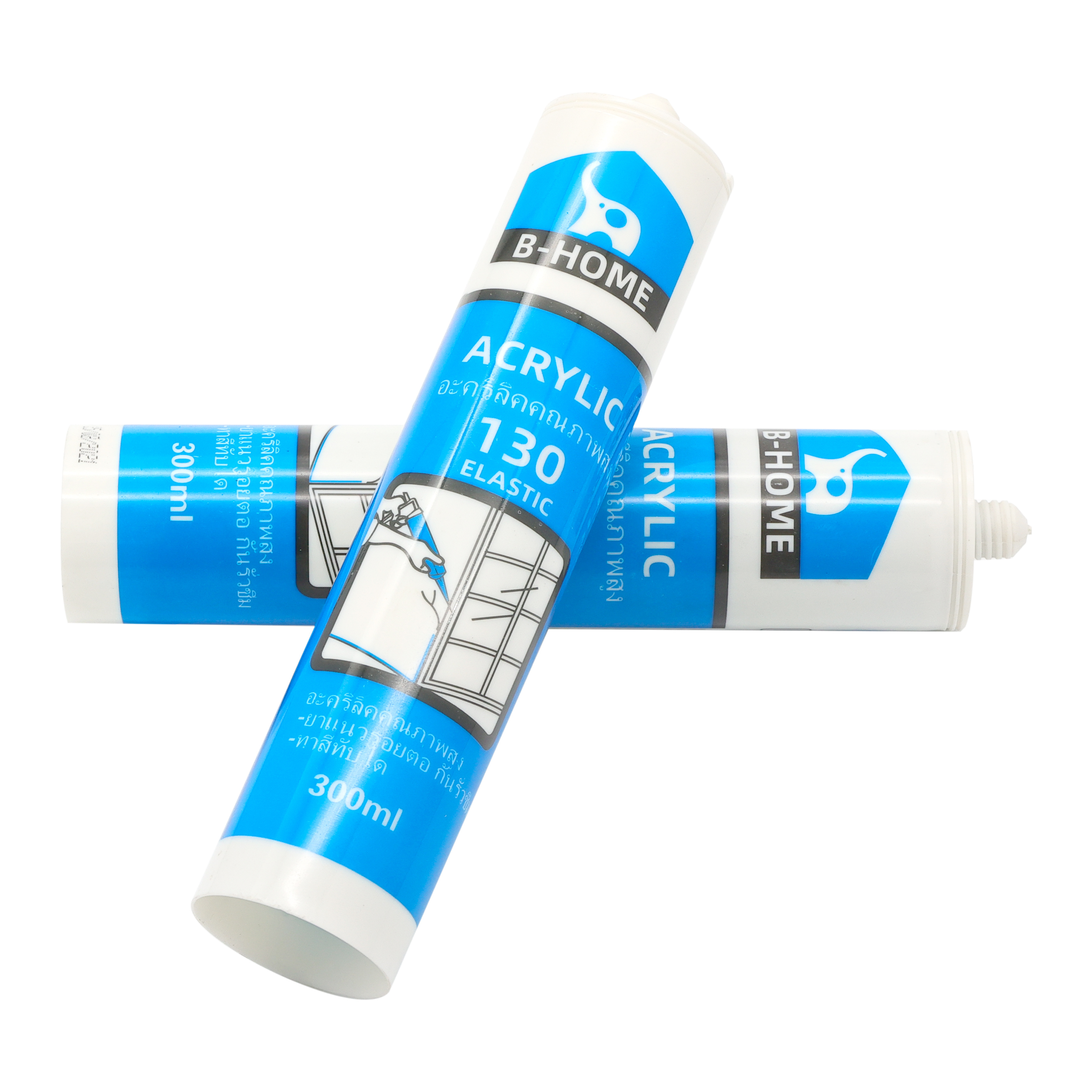 White Caulking Sealant Gap Filler Weatherproof Acrylic Silicone Sealant Adhesives