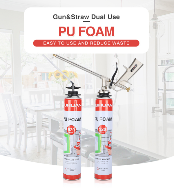 High Quality Polyurethane Spray Foam Waterproof Expanding Pu Foam for Gap Filling and Adhesives