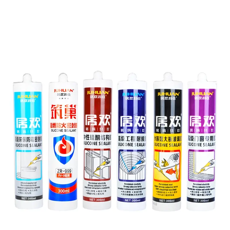 JUHUAN RTV Neutral Waterproof Silicone Sealant For Windows Doors Insulation Sealing