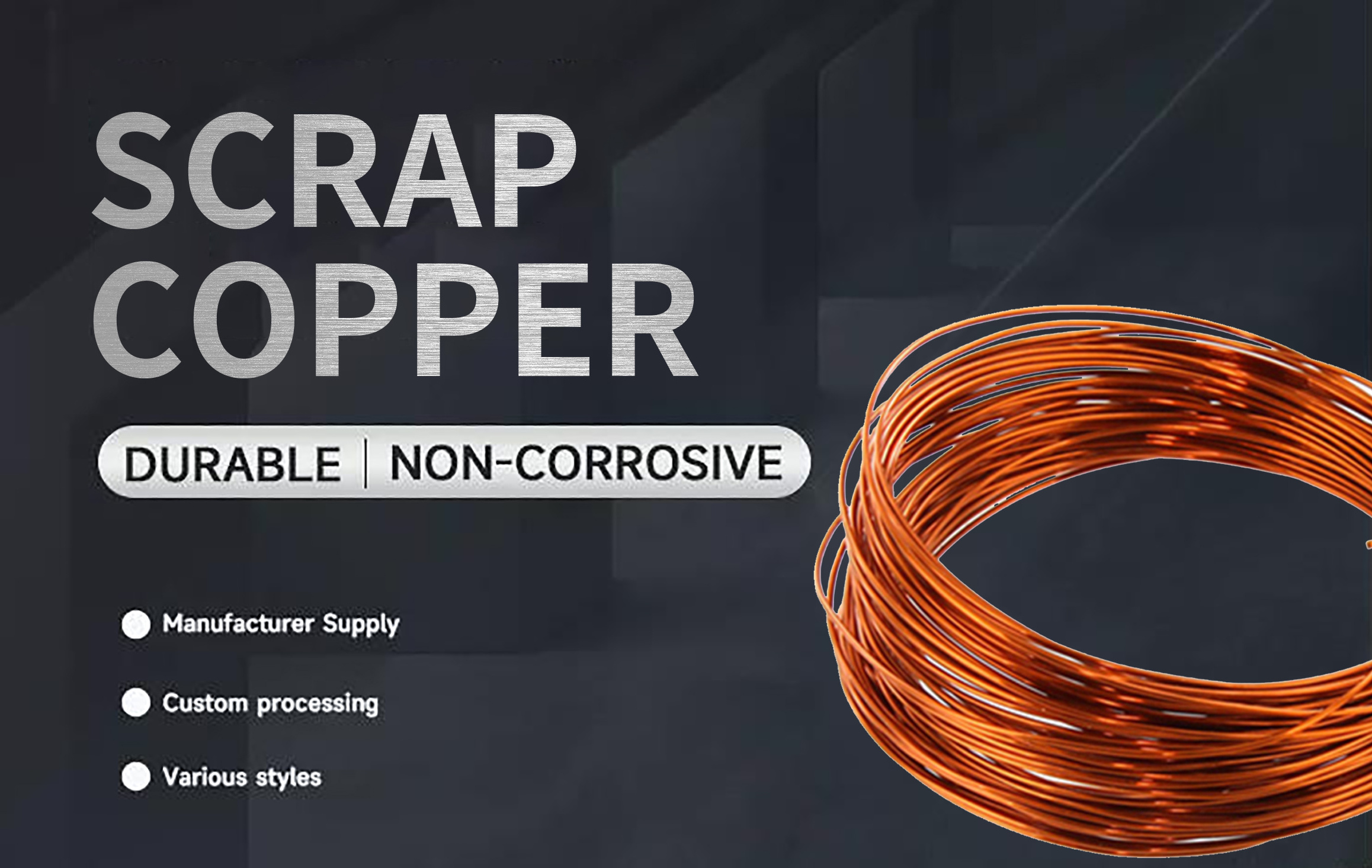 Copper Alloy Metal Scrap Wire High Purity Electrical Wire Wholesale Cheap Waste Copper Scrap Copper Wire in Stock