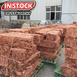 Large amounts of high-quality scrap copper wire in stock