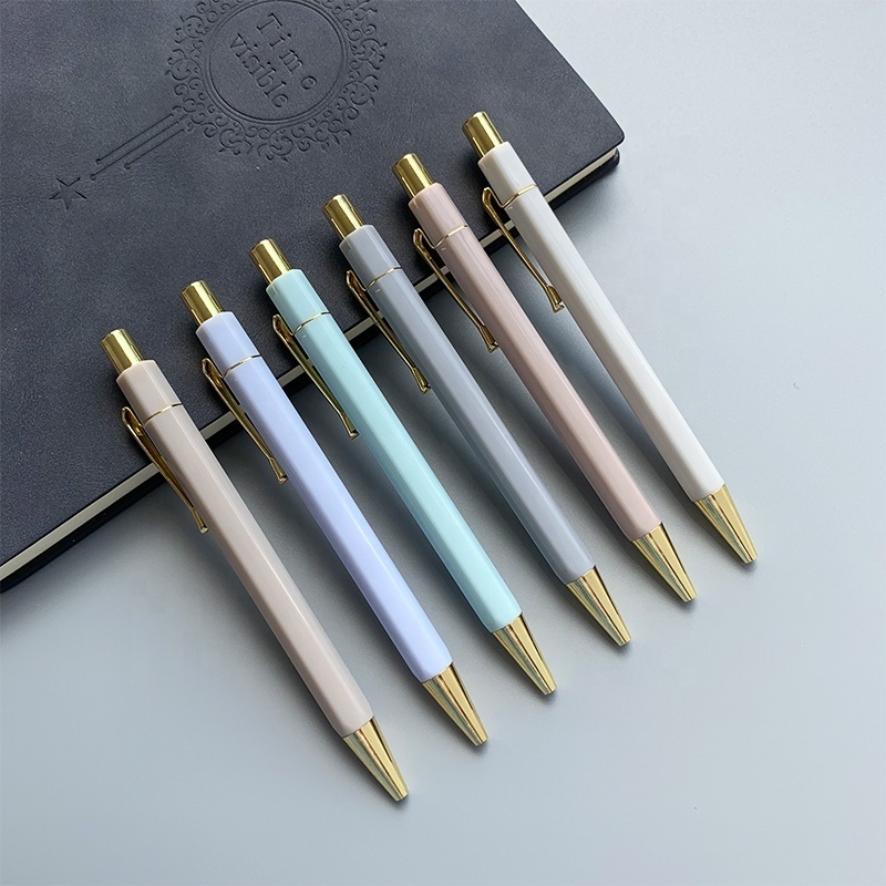 Hexagonal Pen with custom logo promotional Plastic Ballpen