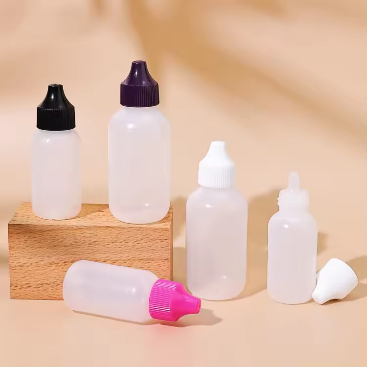 Factory direct sales 50ml 100ml 250ml LDPE Eye drop bottle Plastic Foundation Squeeze bottle Nail liquid oil glue bottle