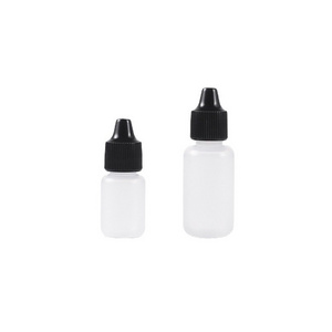 Squeezable 5ml 10ml 15ml 20ml 30ml Empty Dropper PE Plastic Bottle with plastic tamper evident cap