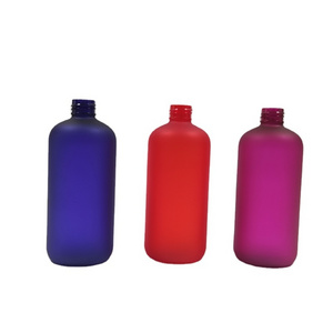 Custom color printing 350ml PET Shower Gel Empty Bottle Beauty Shampoo Cosmetic Skincare Packing