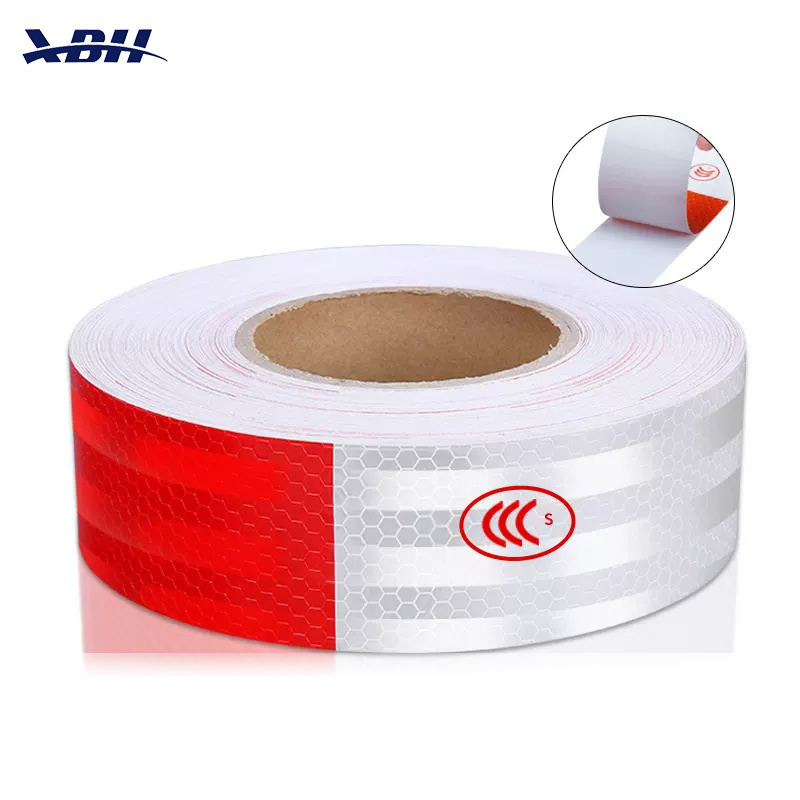 Conspicuity Red And White Traffic Safety Warning Clear Light Dot Sticker Reflective Tape for Vehicle Bicycle Motorbike Scooter