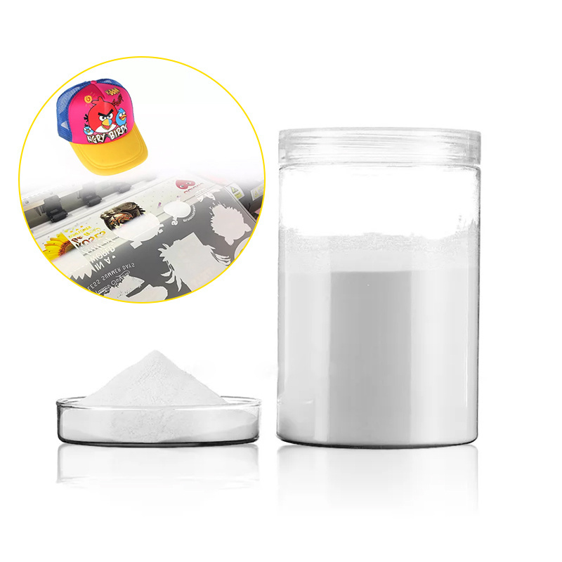 Hot Melt Adhesive Glue White Powder DTF printer hot melt powder use for T shirt Cotton long sleeves