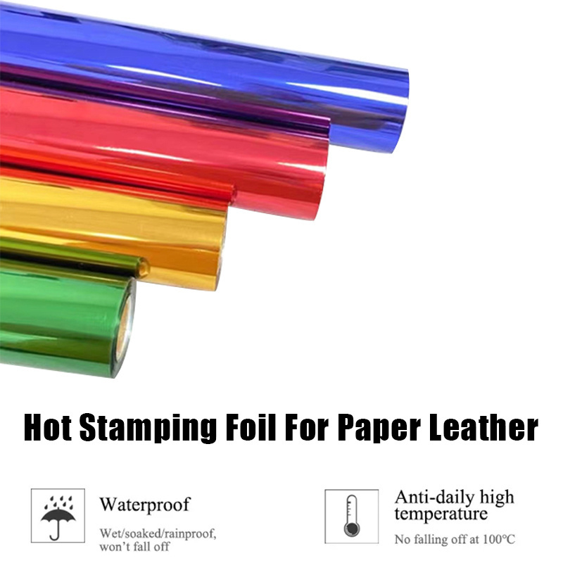 Hot Foil Stamping Pape for Transfer Foil Paper Bundle for Hot Foil Transfer Roll for Craft