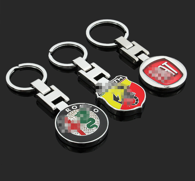 Wholesale In Stock Custom Brand Logo Keyring Car Brand Keyrings Mercedes   Land Rover Nissan   4S shop gifts