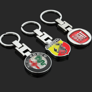 Wholesale In Stock Custom Brand Logo Keyring Car Brand Keyrings Mercedes   Land Rover Nissan   4S shop gifts