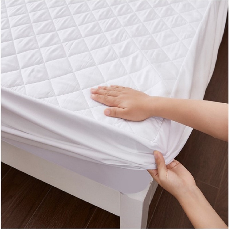 Quilted Waterproof Top Mattress Protector Breathable Microfiber Fitted Sheet Bed Cover Padded Thick Soft