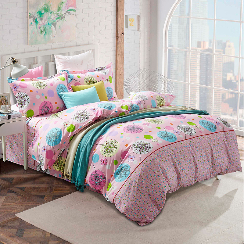 Digital Printing Cotton Kids Children Duvet Cover Sheet Set Custom Pattern Bedding Set