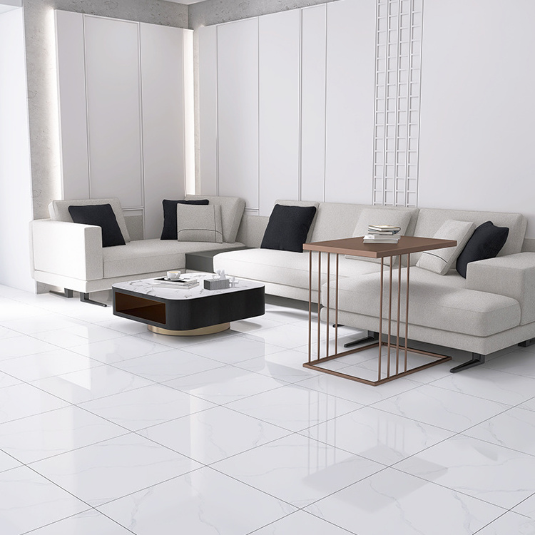 Foshan Building Materials Polished Glazed Porcelain Floor Tiles 600*600mm For Living Room Floor