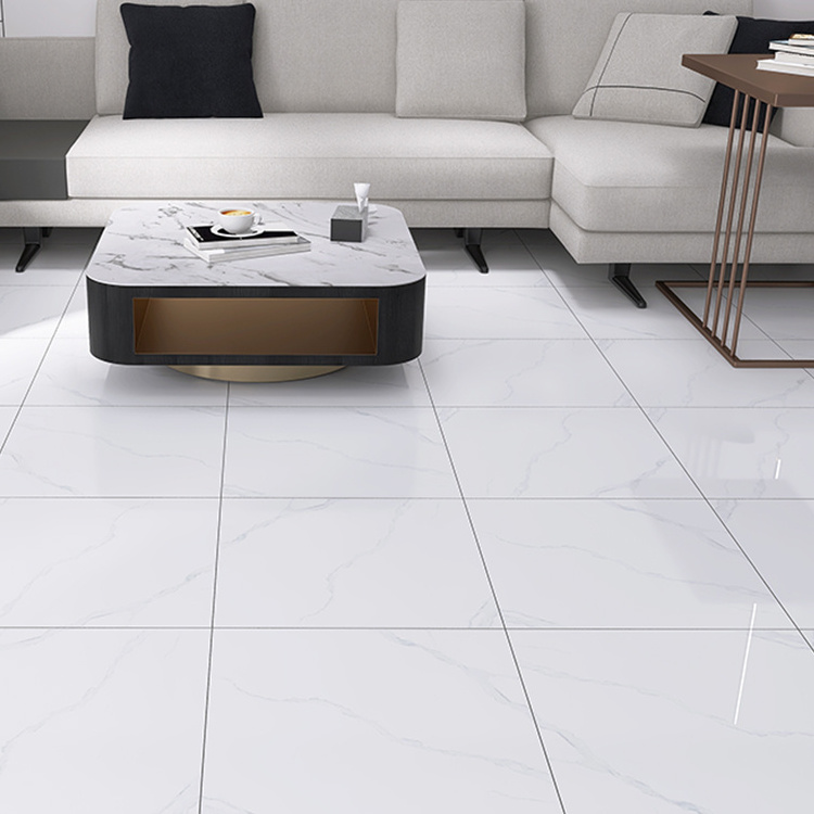 Foshan Building Materials Polished Glazed Porcelain Floor Tiles 600*600mm For Living Room Floor