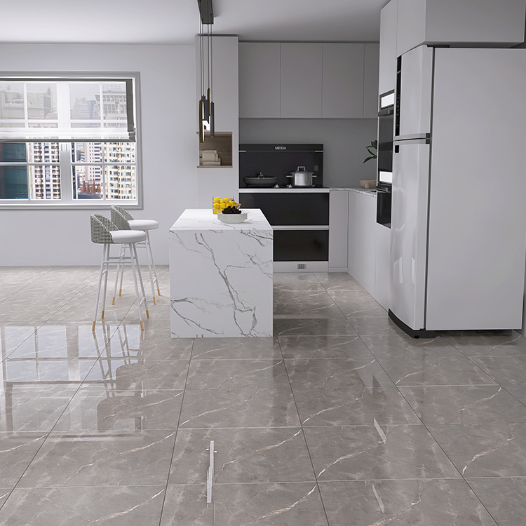 High Quality Construction Materials Porcelain Polished Glazed Non Slip Floor Tiles 60x60 For Living Room With Cheap Price