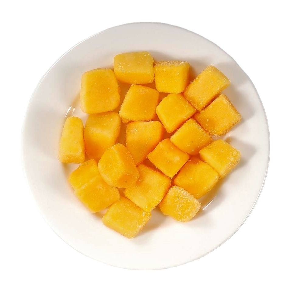 New Arrival 100% Fresh & Pure Frozen Mangoes Quality Assurance IQF Dried Mango Chunks / Frozen Mangoes Supply Frozen fruit