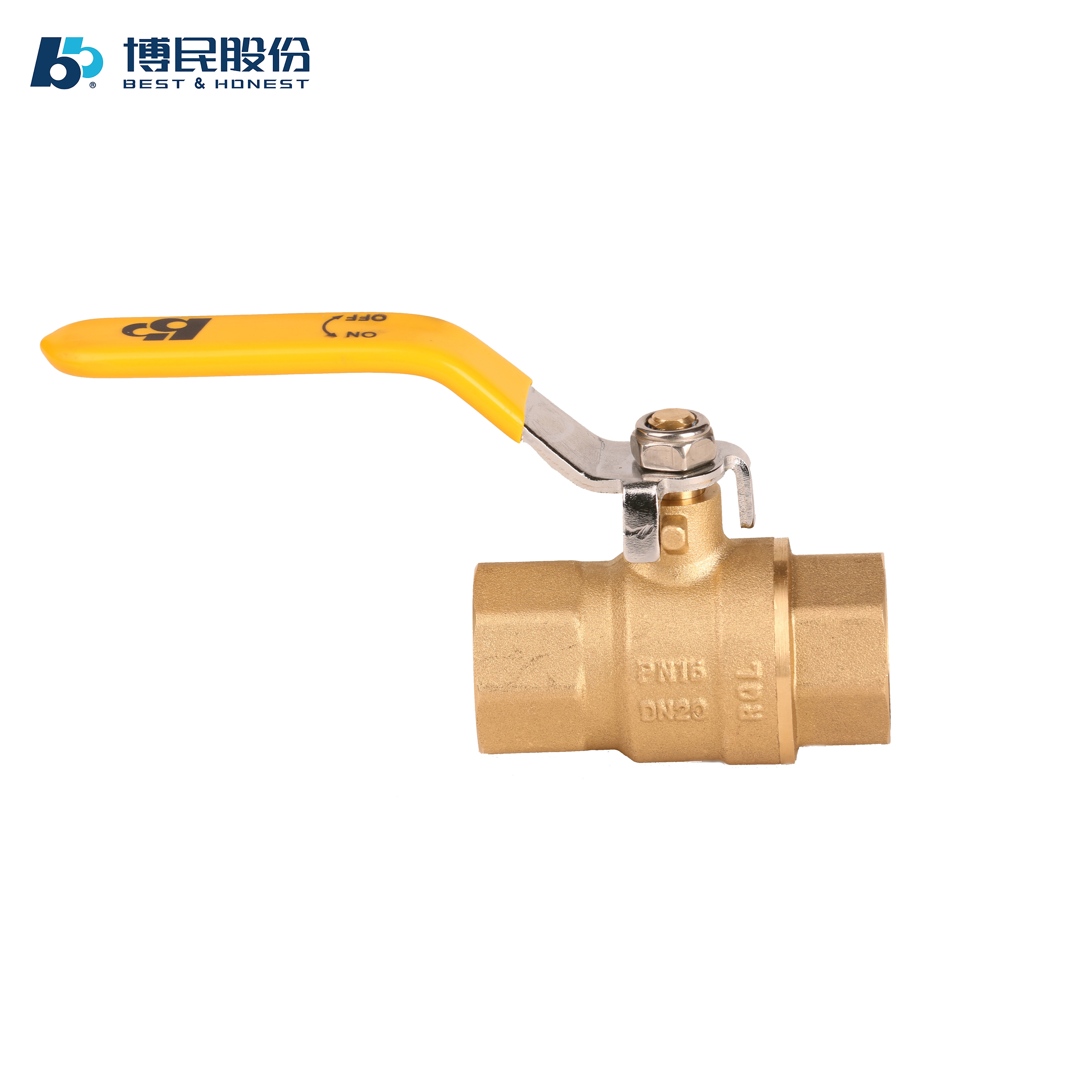 DN19 Full Bore Port Npt Thread Brass Gas Ball Valve and Fittings Manufacture