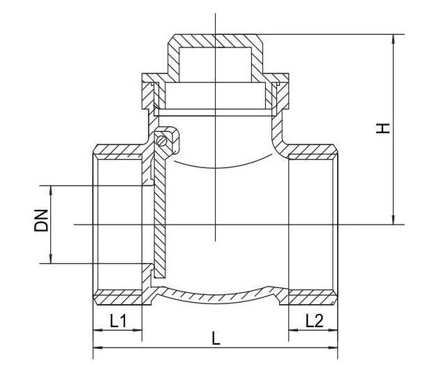 Good quality 1/2inch - 4inch brass type Stainless swing check valve