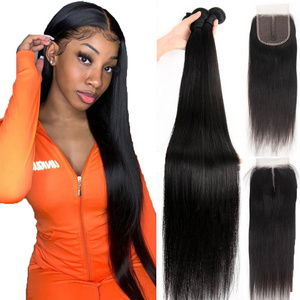 Wholesale Brazilian Raw Virgin Human Hair 10a bundles Indian hair unprocessed vendor raw virgin cuticle aligned hair weave