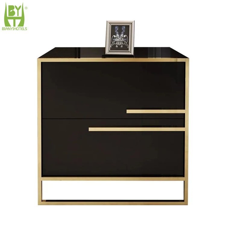 Bedroom Luxury Wooden Modern Maple Nightstands Small Bedside Table Portable Wall Mounted Night Stand