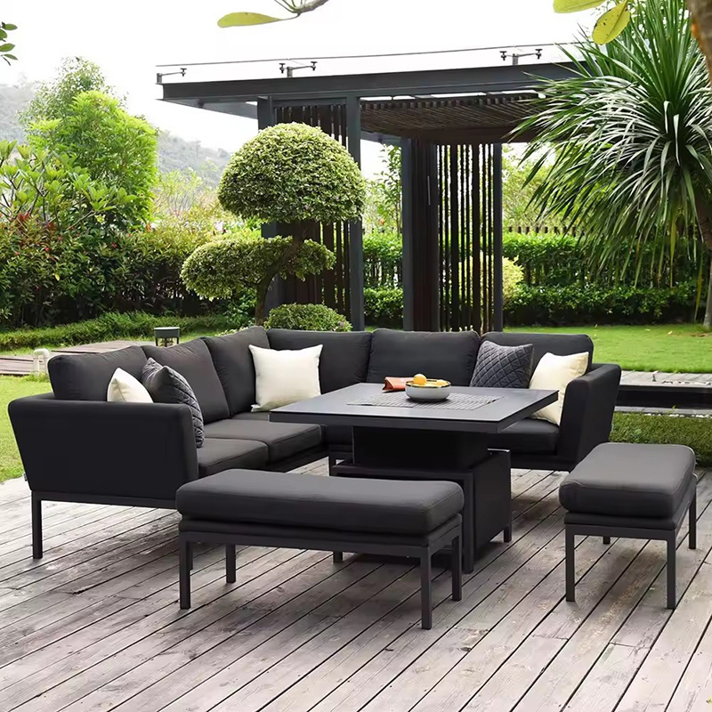 Daybed Sun Poolside Daybed Outdoor Furniture Garden Sofas Sets High End Modern Sofa Set Heavy Duty Outdoor Furniture