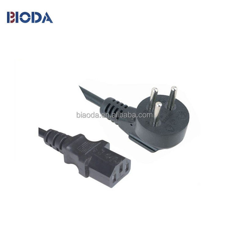 10A/250V H05VV-F 3*0.75mm2 female power cord cable ends,3 pin plug