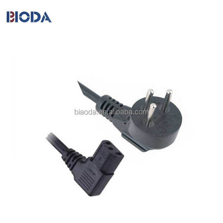 10A/250V H05VV-F 3*0.75mm2 female power cord cable ends,3 pin plug