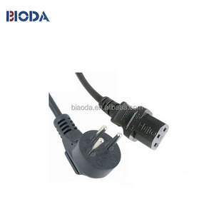 10A/250V H05VV-F 3*0.75mm2 female power cord cable ends,3 pin plug