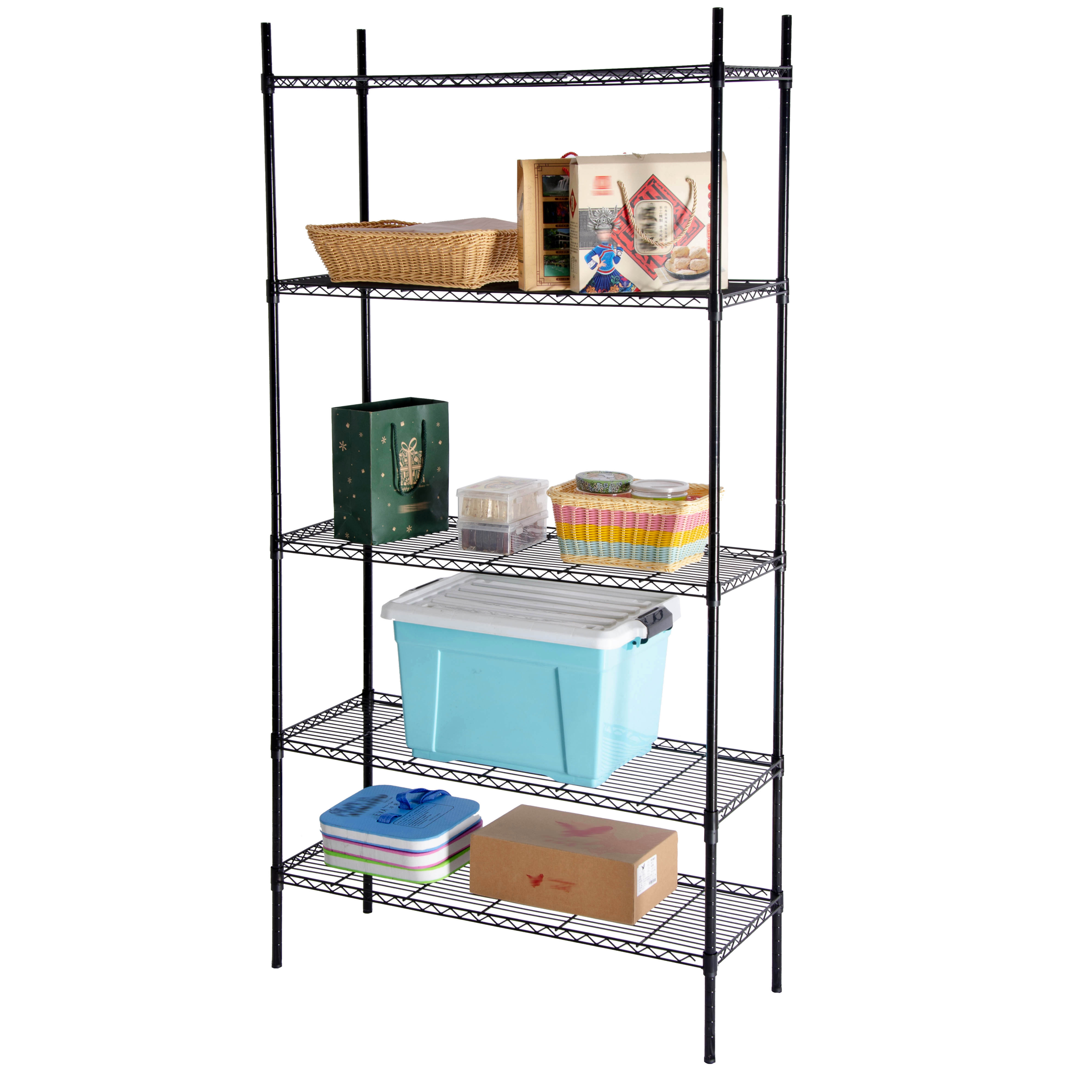 Wire Shelving 5 Tier Metal Storage Rack Shelf 5 Shelf Shelves