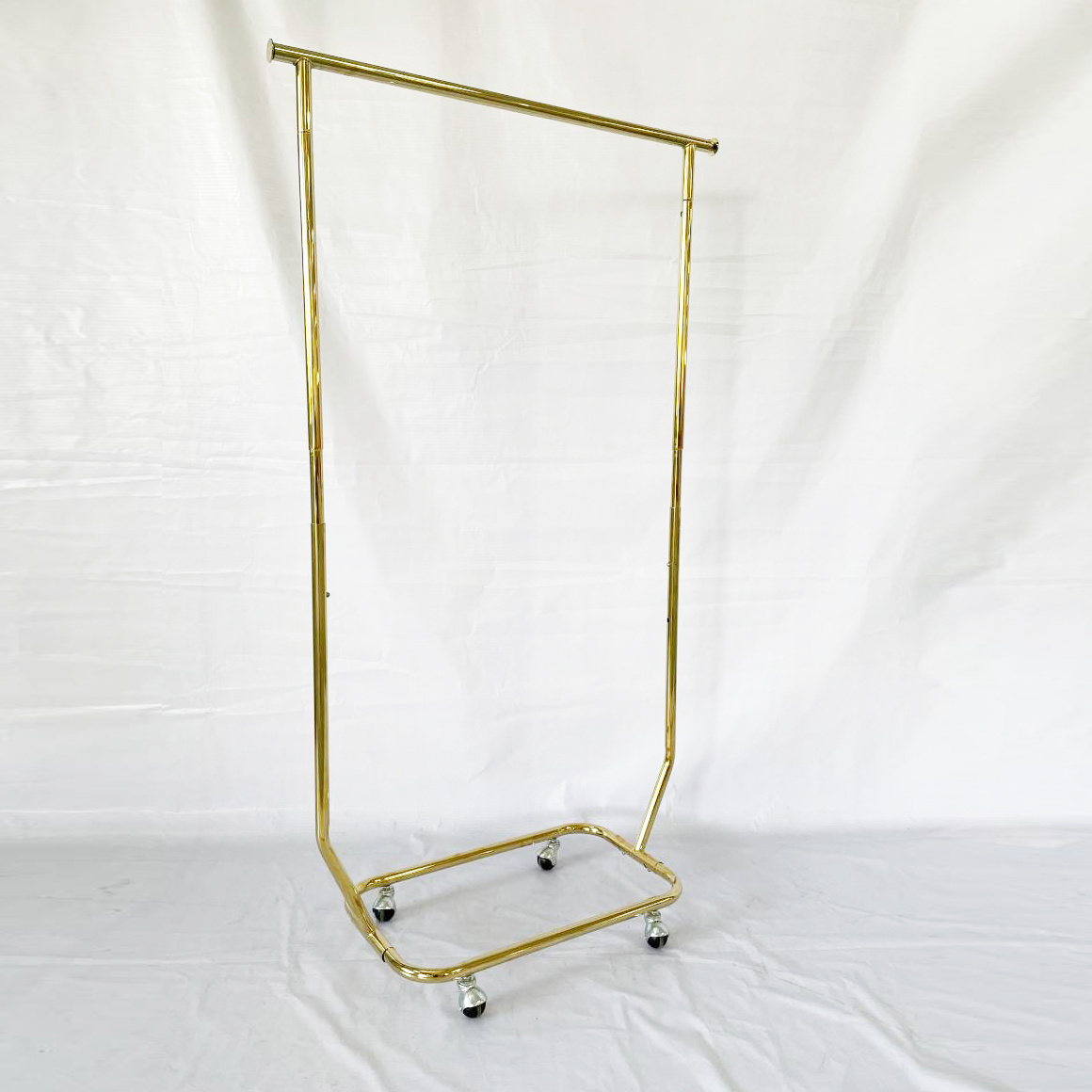 Mini Clothing Rack Single Golden Commercial Garment Rack