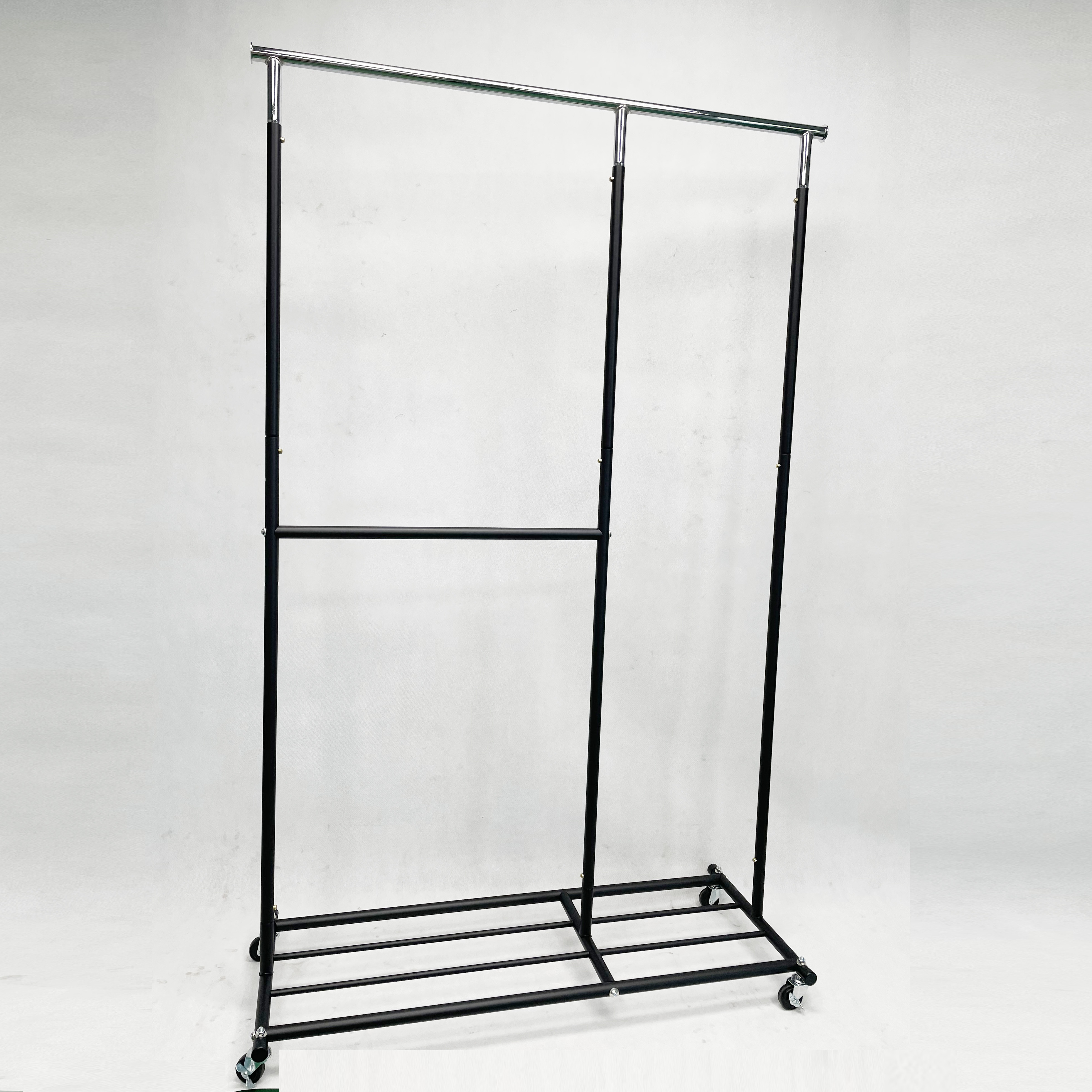 Double Rod Clothing Rack Simple Houseware Garment Rack