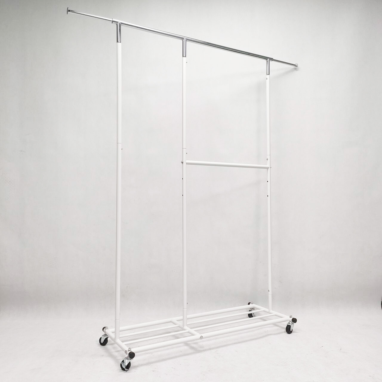 Double Rod Clothing Rack Simple Houseware Garment Rack