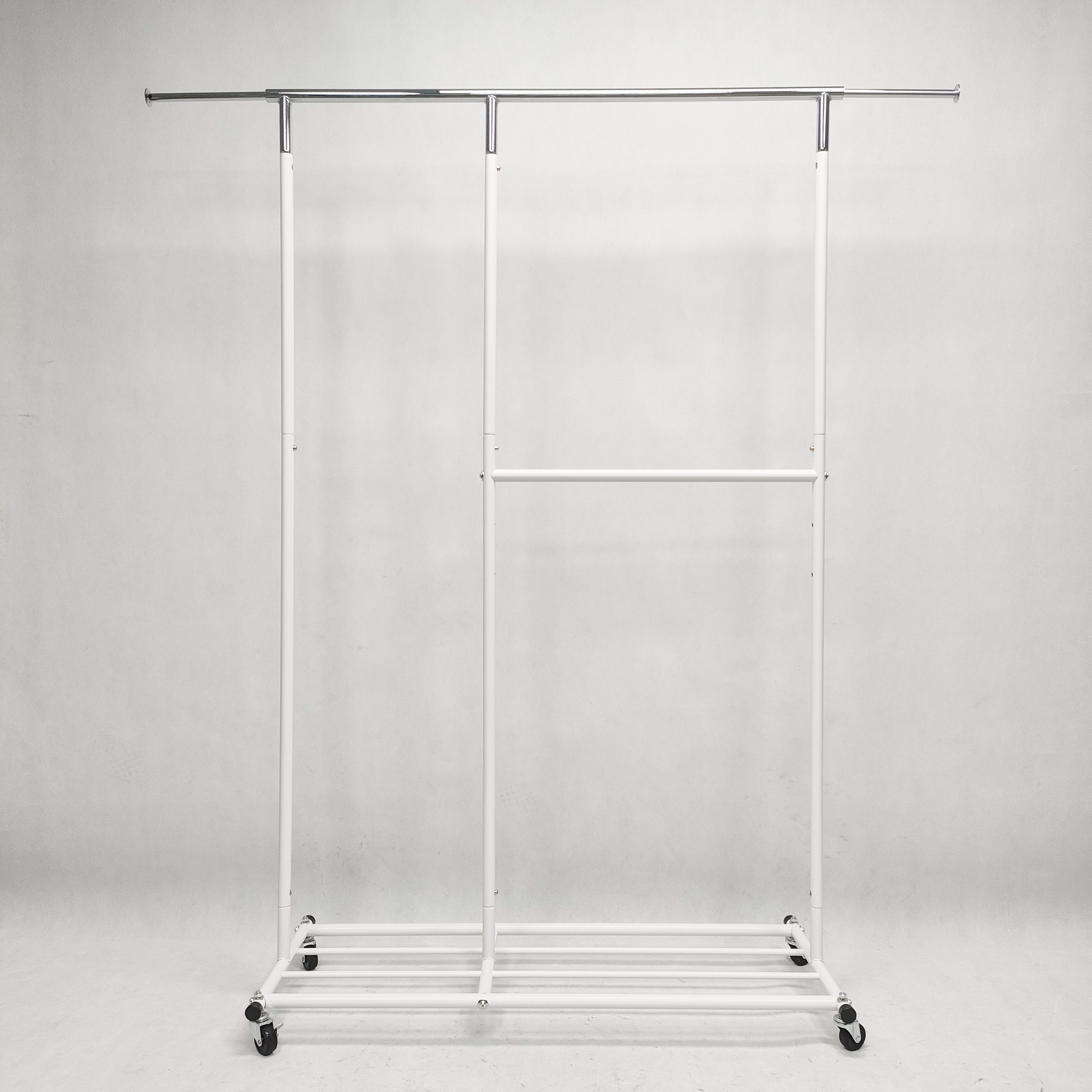 Double Rod Clothing Rack Simple Houseware Garment Rack