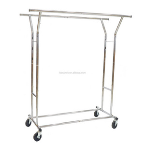 Double Rail Garment Racks Clothes Racks Adjustable Heavy Duty Clothing Racks