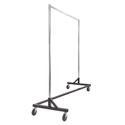 Commercial Garment Rack Z Rack Industrial Style Rolling Clothes Rack,  Heavy Duty