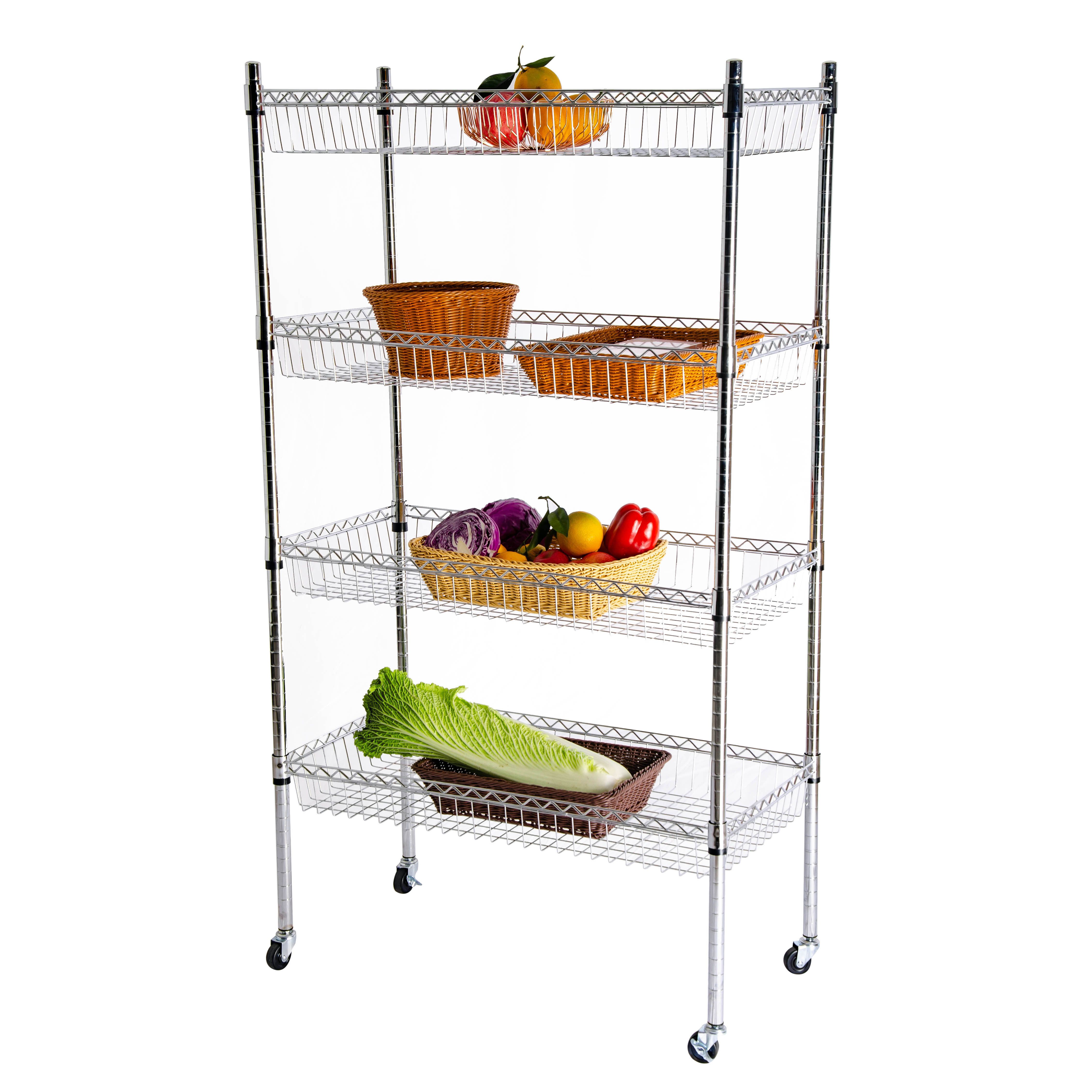 Wire Shelving 5 Tier Metal Storage Rack Shelf 5 Shelf Shelves