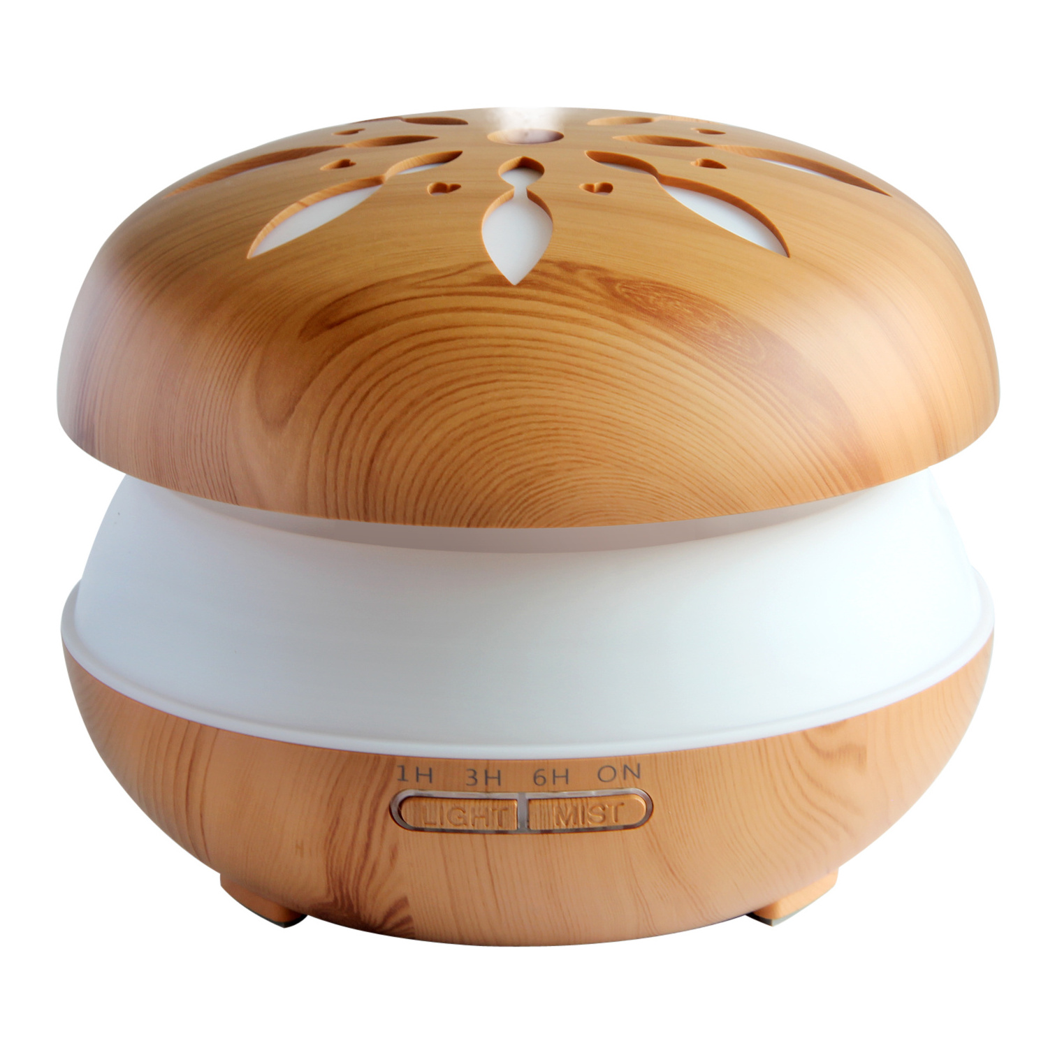 Wood marble Aroma Diffuser Essential Oil 550ml Scent Diffuser bamboo Humidifier with Color Night Light