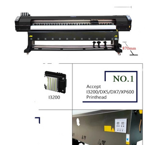 Printer Eco Solvent 140sqm/h I3200 DX5 XP600 Inkjet Printer 1.6m 1.8m 3.2m China Plotter Large  Format Poster Canvas Vinyl Wrap