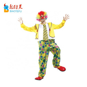 adult man funny clown performance stage costumes