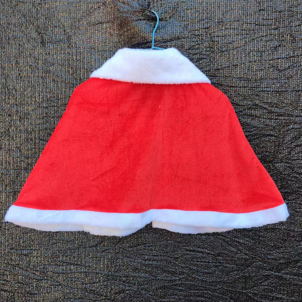 Factory directory kid velvet red Christmas cape baby kids Santa claus costume