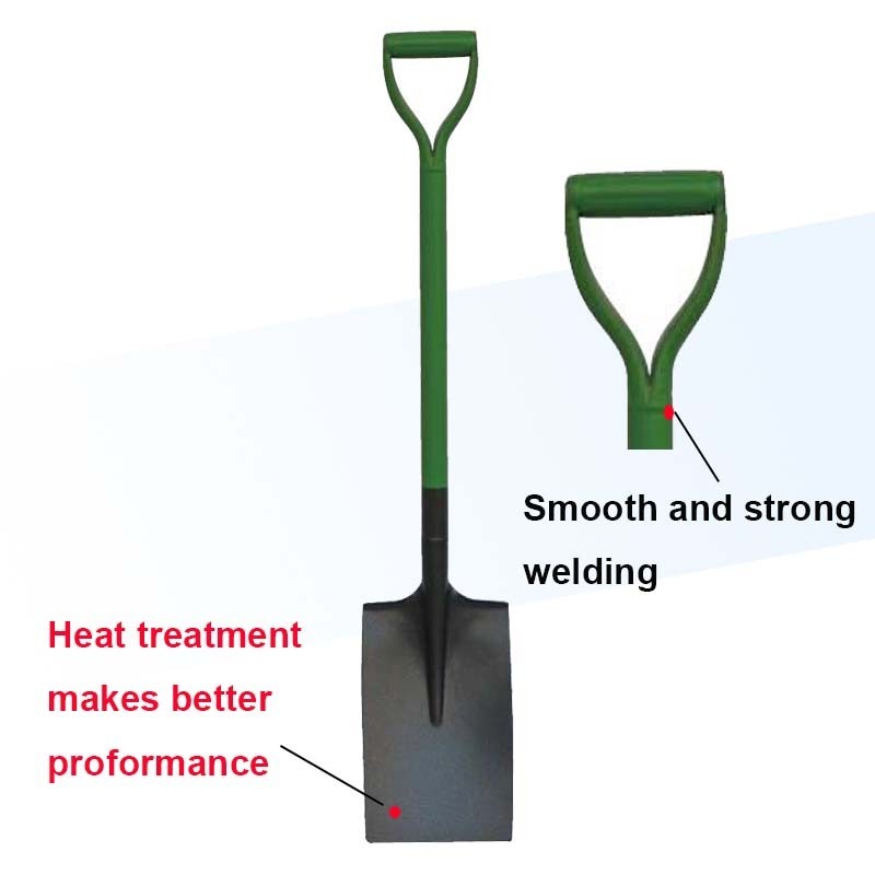 1.4kg S512  all kinds of garden farming flat garden square mouth steel spade with handle