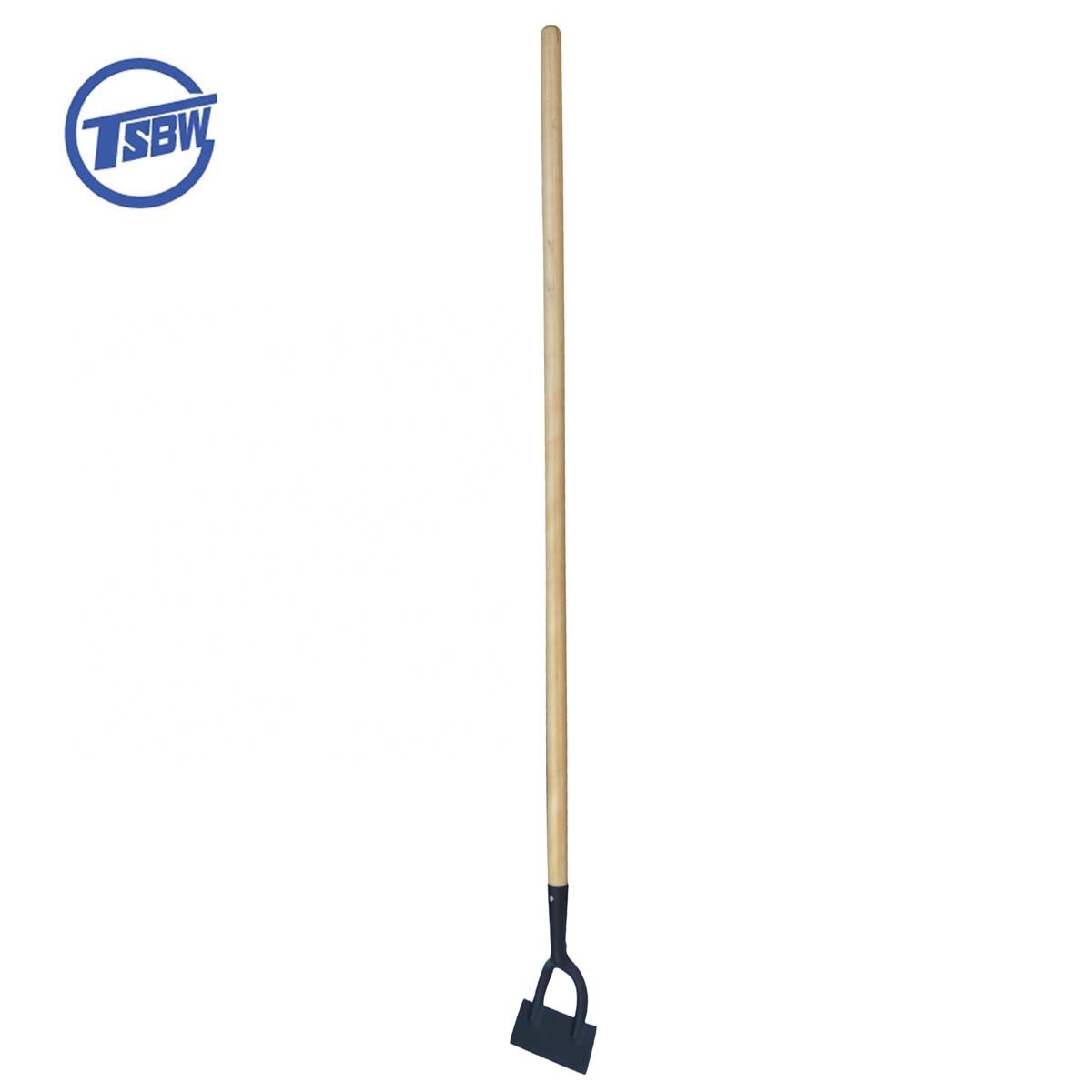 Long wooden handle steel metal garden farming digging hoe