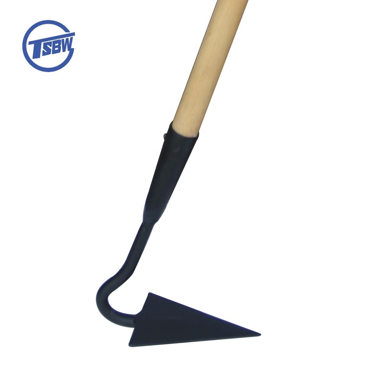 Long wooden handle steel metal garden farming digging hoe