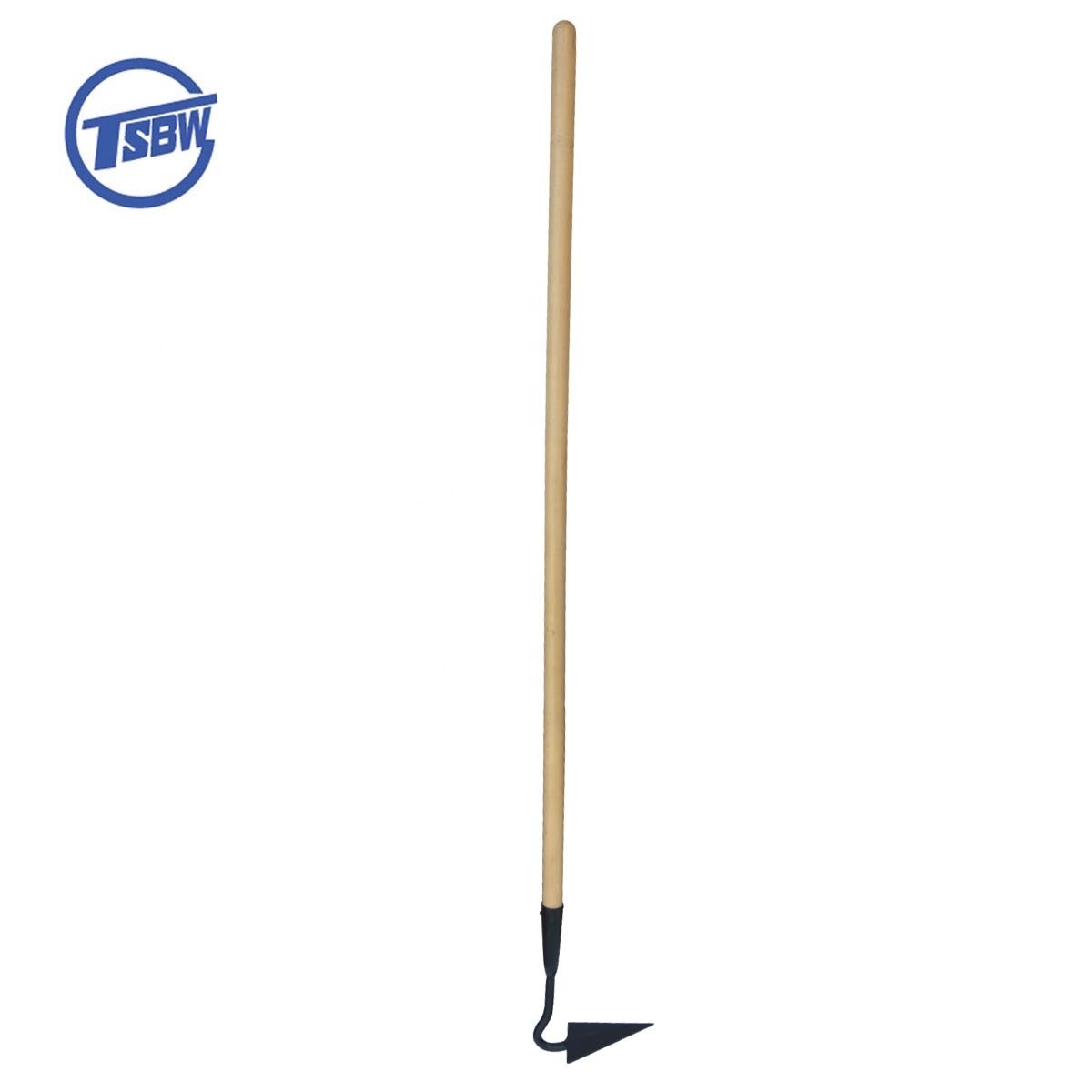 Long wooden handle steel metal garden farming digging hoe