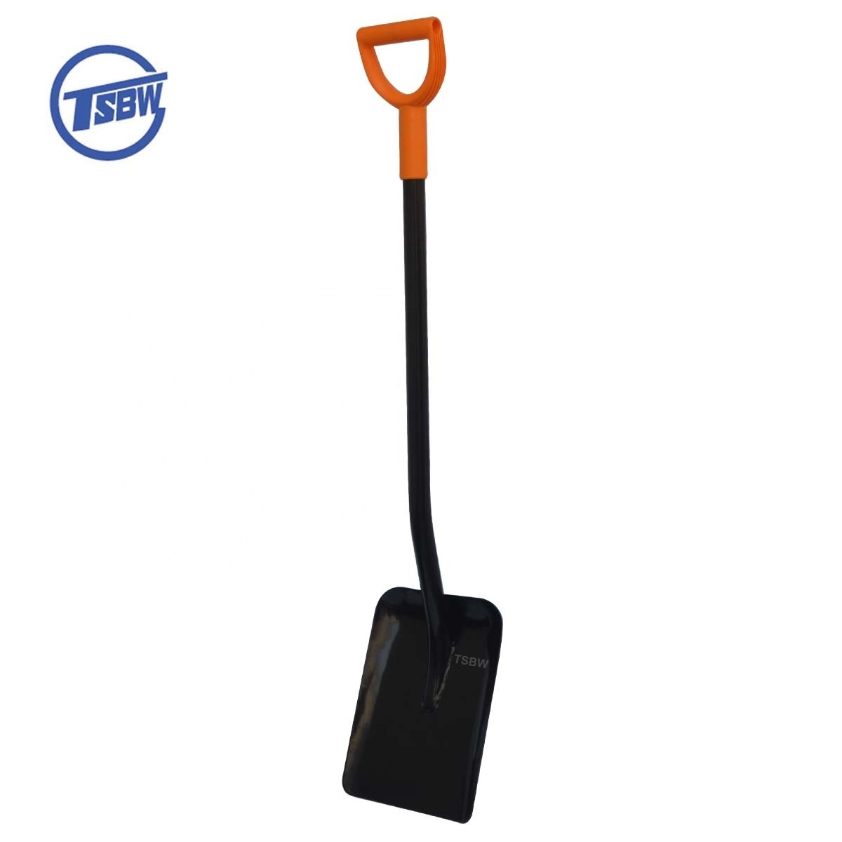 European type carbon steel after sharpen edge garden farming digging bent handle metal spade shovel