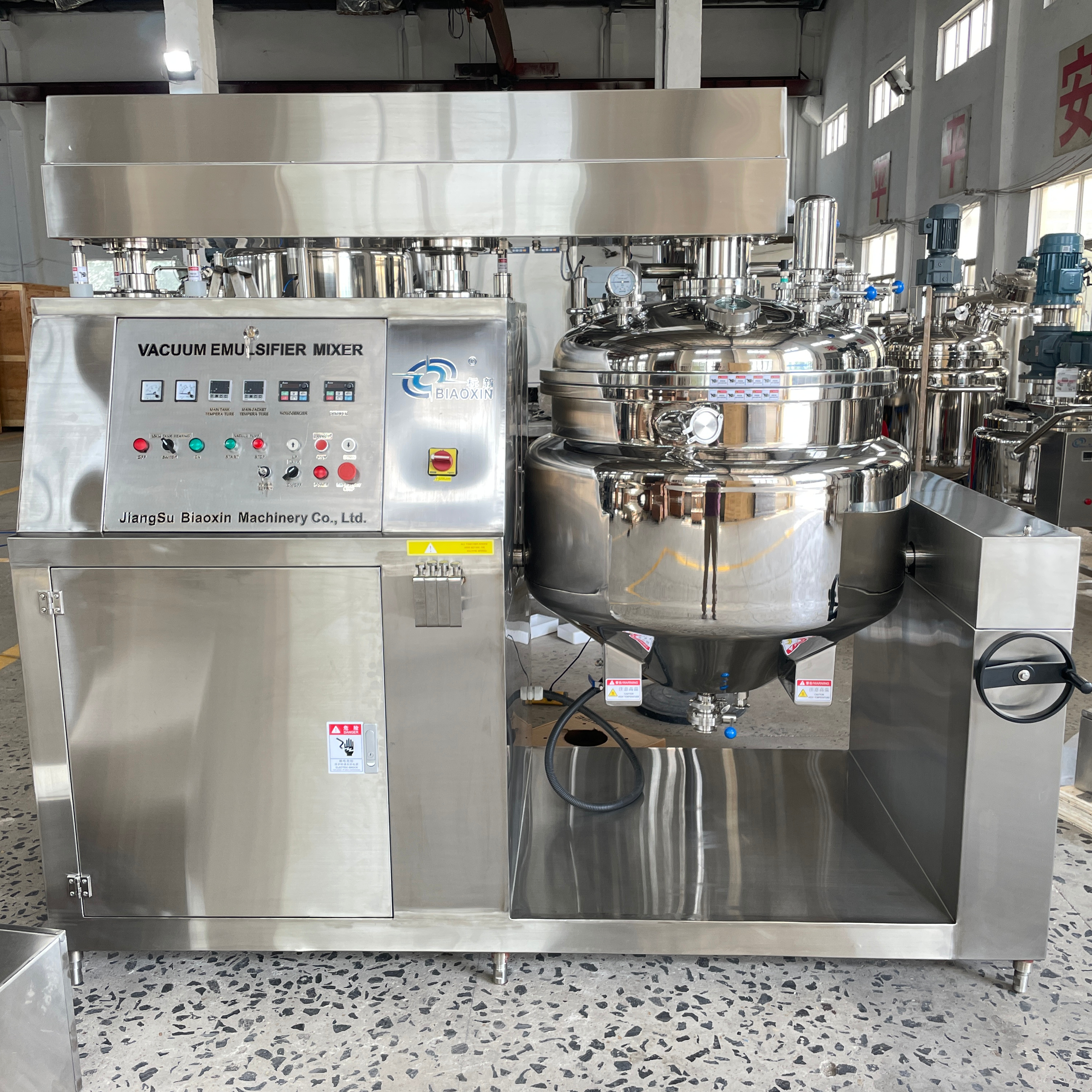 Hydraulic Lifting Vacuum Emulsifying Mxing Machine cosmetic cream Lotion Mixer Ointment Homogenous Emulsifier Machine