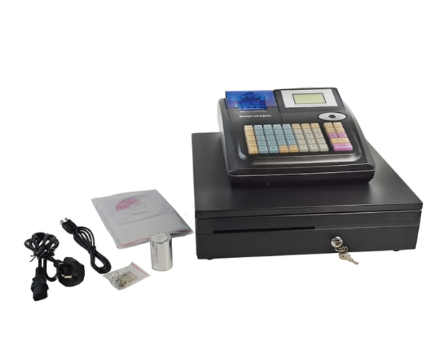 58mm printer supermarket electronic cash register machine with cash drawer/retail shop electronic cash register machine