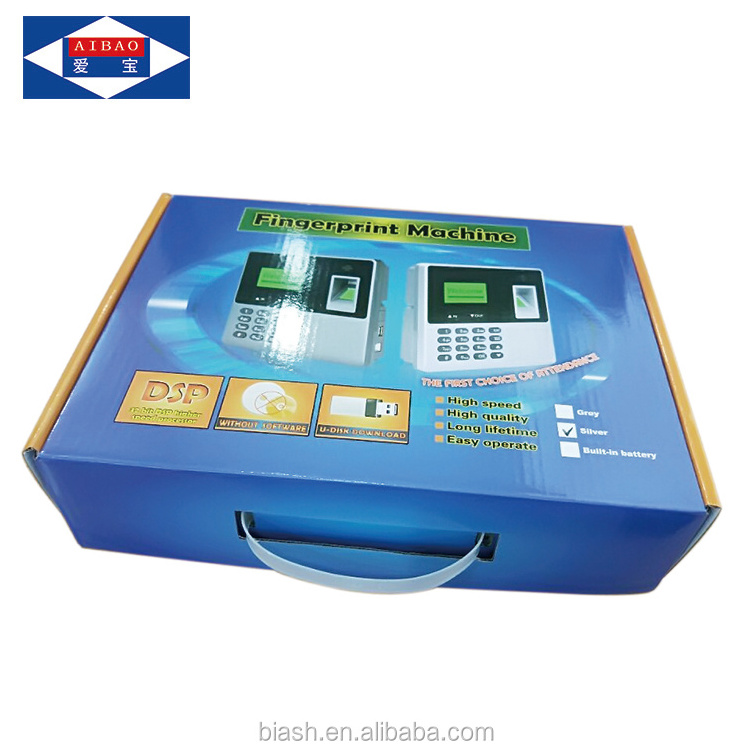 Aibao USB recording fingerprint attendance time recorder device/finger screen machine P-80